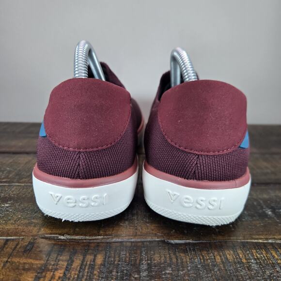 Vessi Boardwalk Slip On Mens Size 10 Waterproof Shoes Sneakers Mahogany Red main image 5